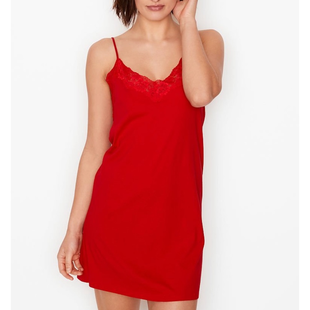 Medium VS Cotton Lace Slip Dress